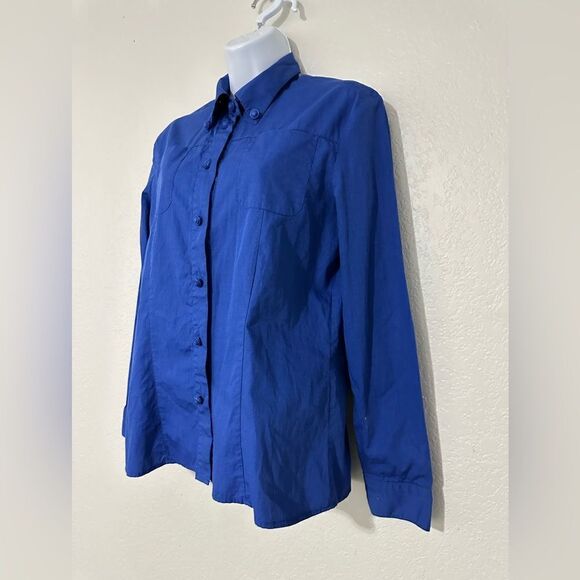 Versace Jeans Couture Medusa Button Blue Long sleeve Button Down Medium - Picture 2 of 10